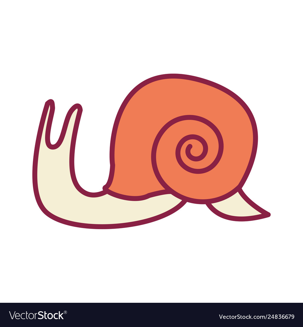 Slug cute cartoon Royalty Free Vector Image - VectorStock