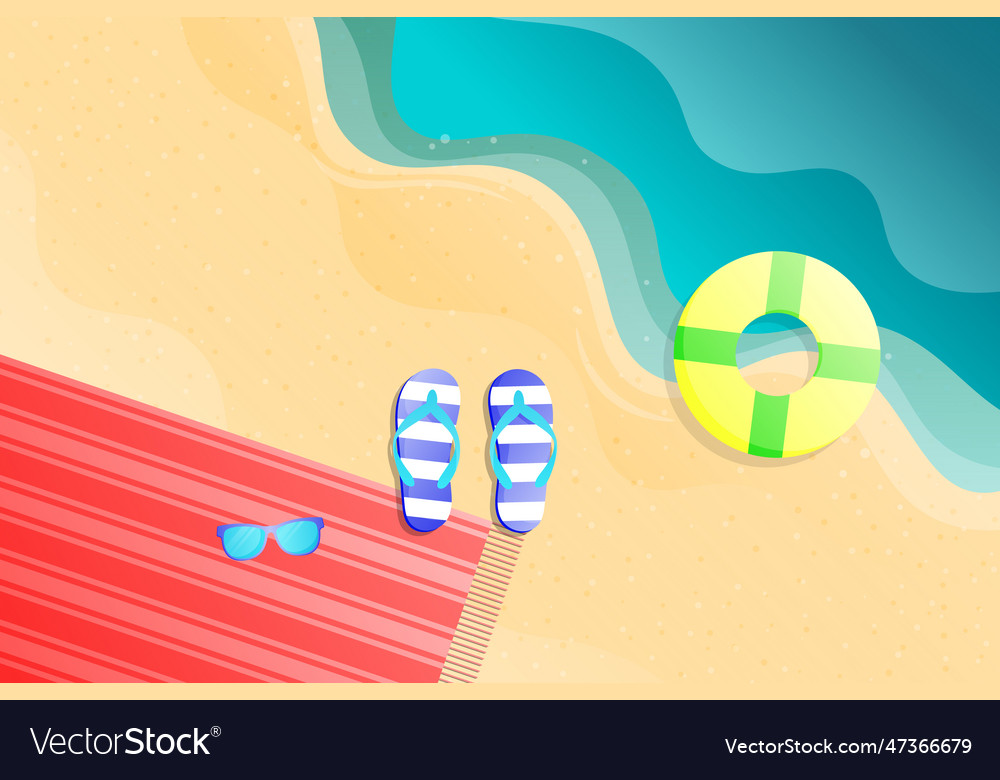 Summer background with gradient style vector image Summer background with gradient style