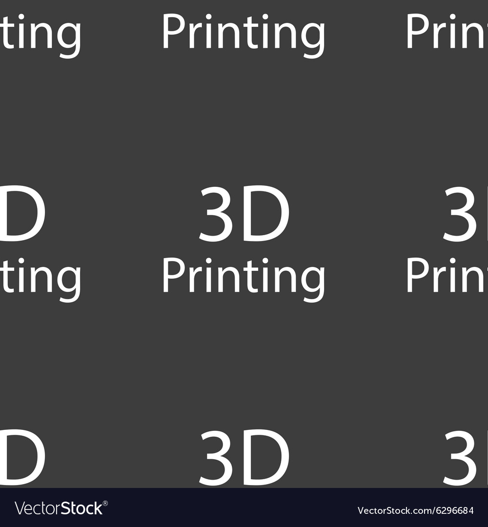 3d print sign icon symbol seamless