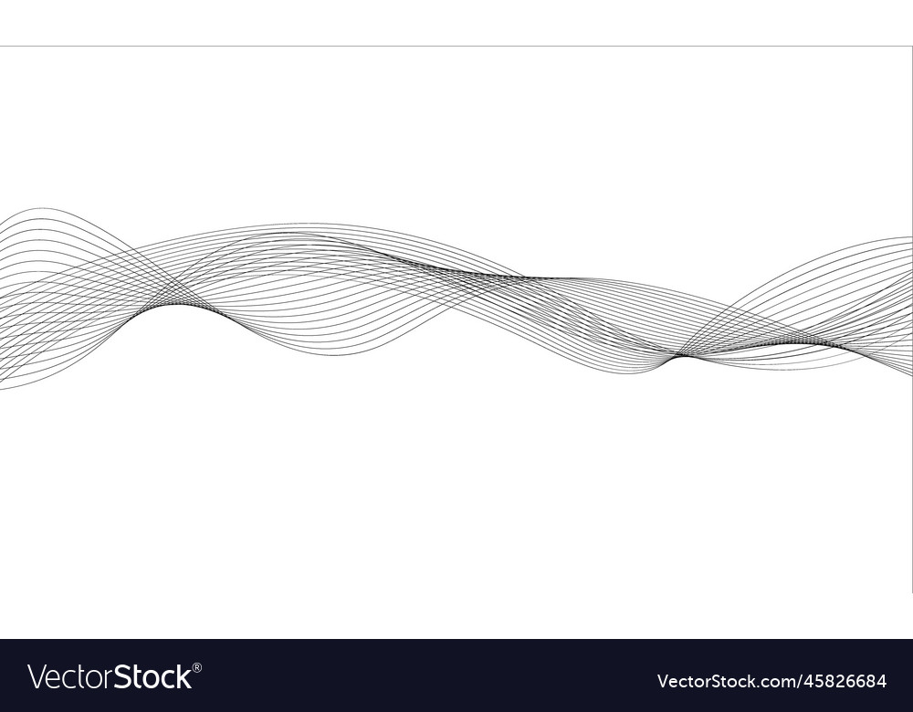 Abstract wave element for design digital