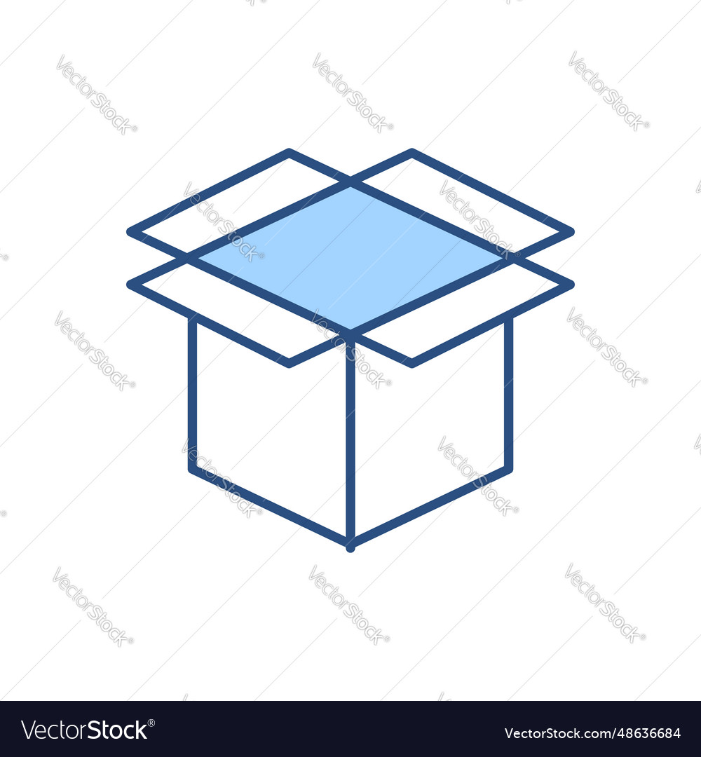 Box related icon vector image Box related icon