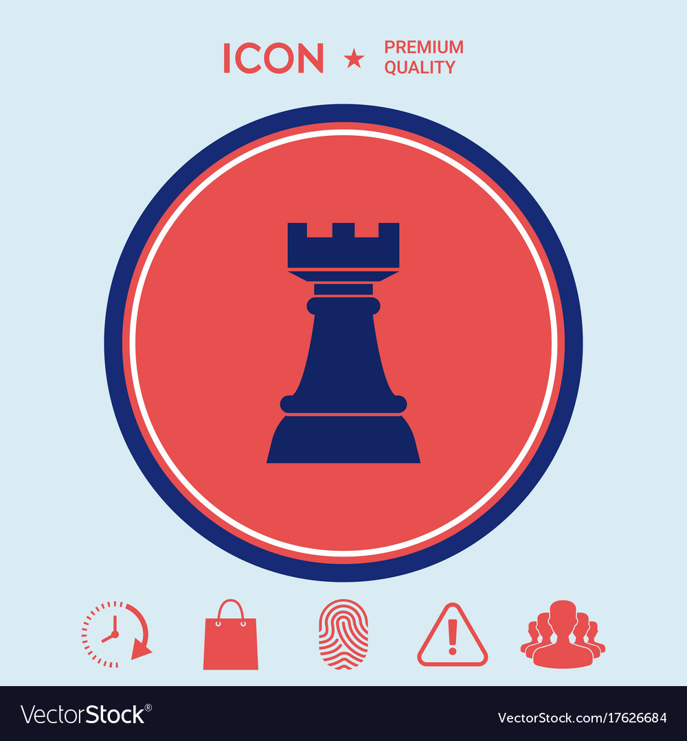 Chess rook Royalty Free Vector Image - VectorStock