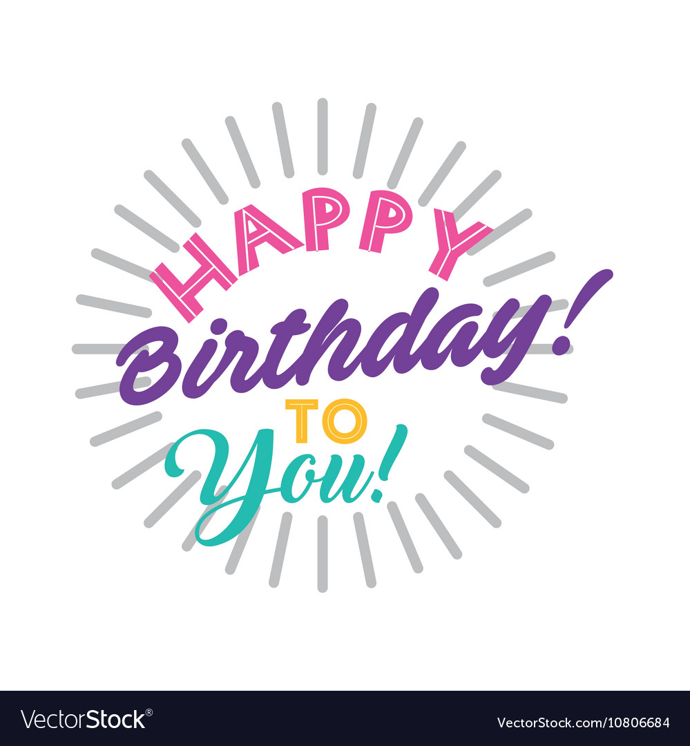 Happy birthday celebration card