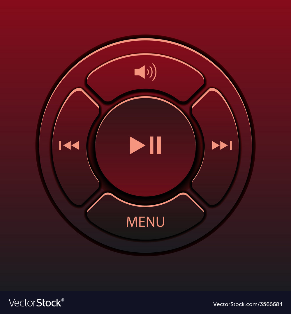 Interface design elements for music player icons