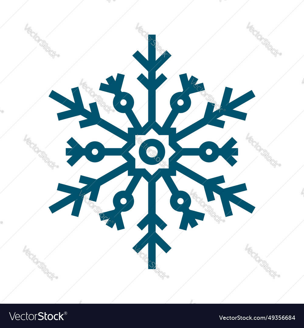 Snowflake element flat design