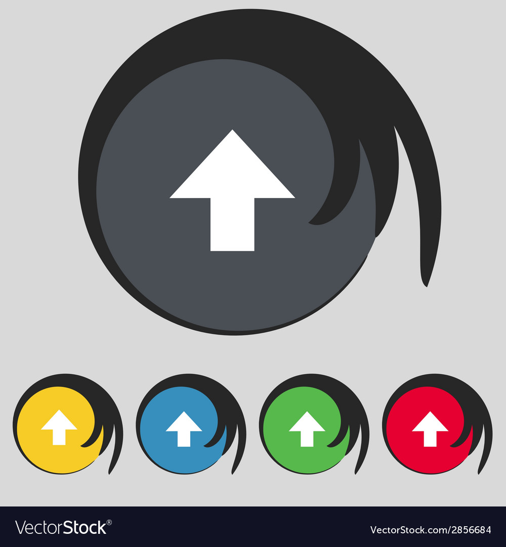 This side up sign icon fragile package symbol set