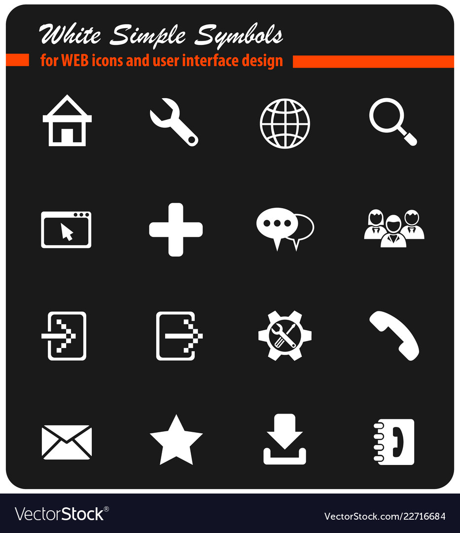 Web tools icon set