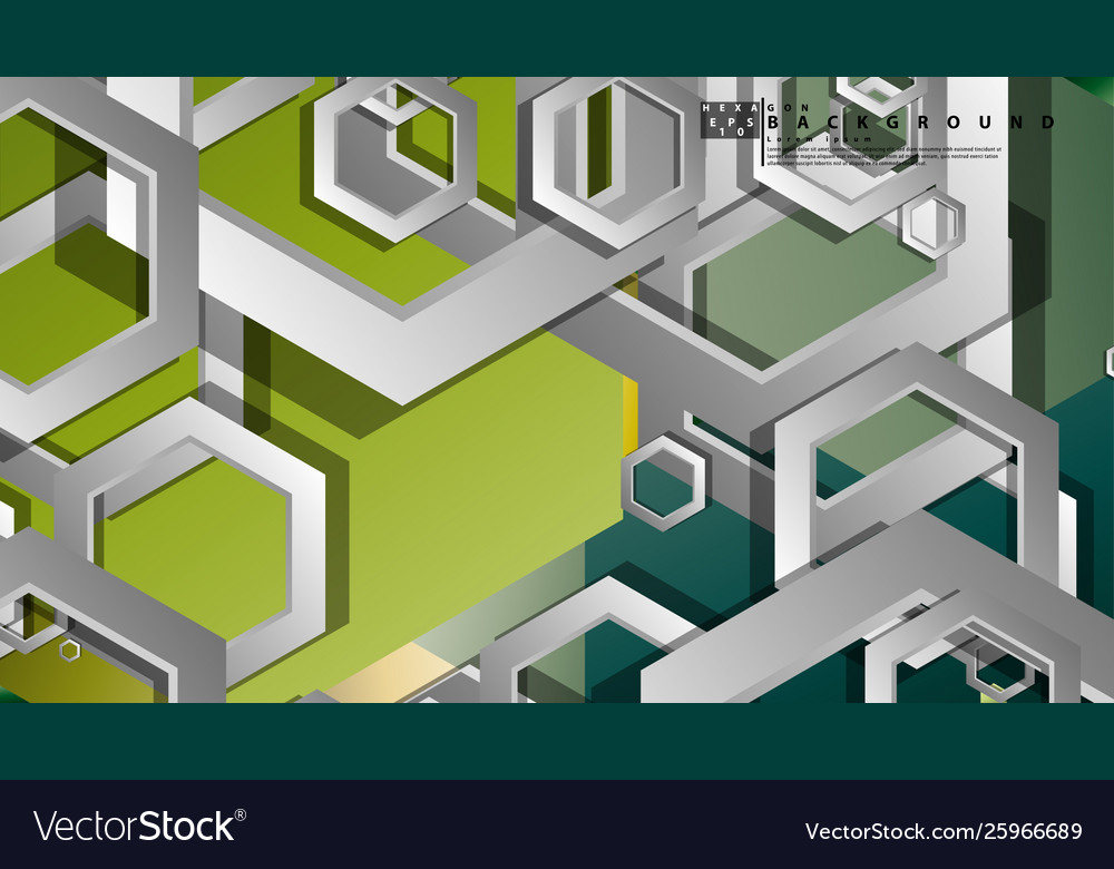 Abstract geometric background with hexagons