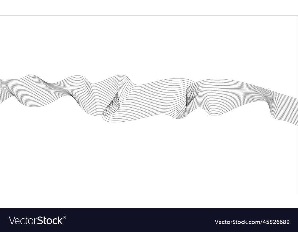 Abstract wave element for design digital
