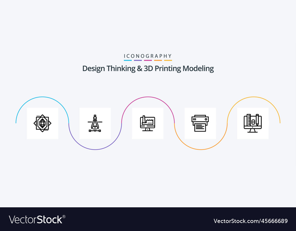 Design thinking and d printing modeling line 5