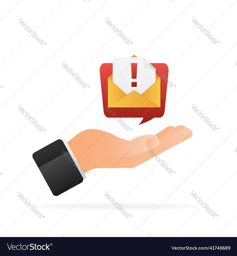 For mobile app design message vector image For mobile app design message