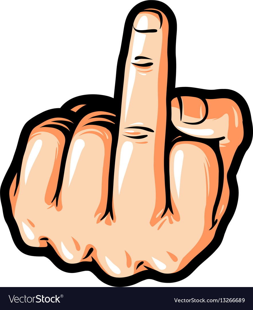 Middle Finger Stock Photo - Download Image Now - Obscene Gesture