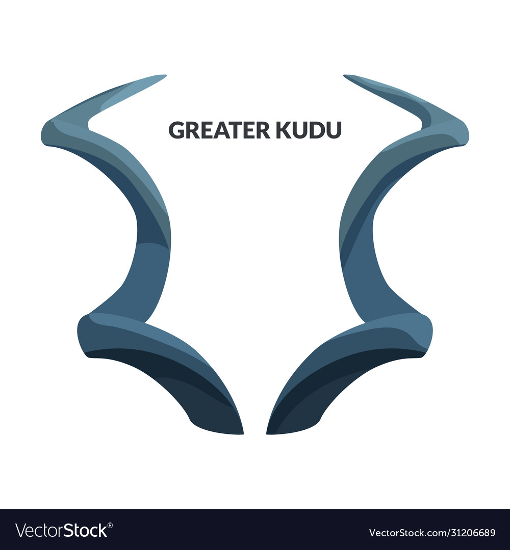 Horn greater kudu iconcartoon