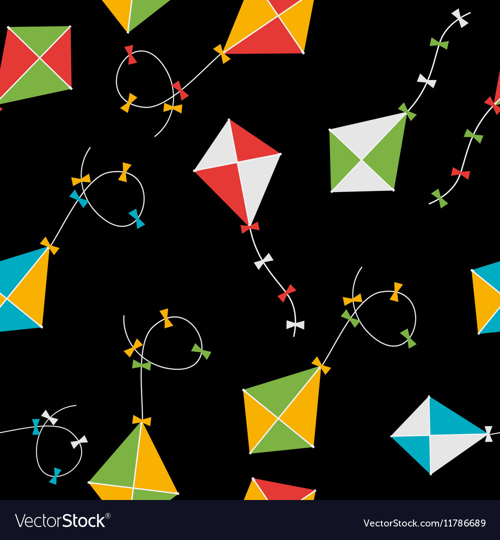 Kite seamless pattern background