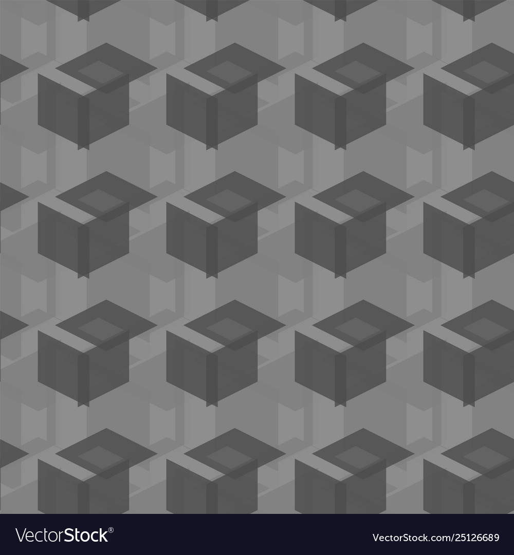 Seamless cube like geometric pattern from shape vector image Seamless cube like geometric pattern from shape