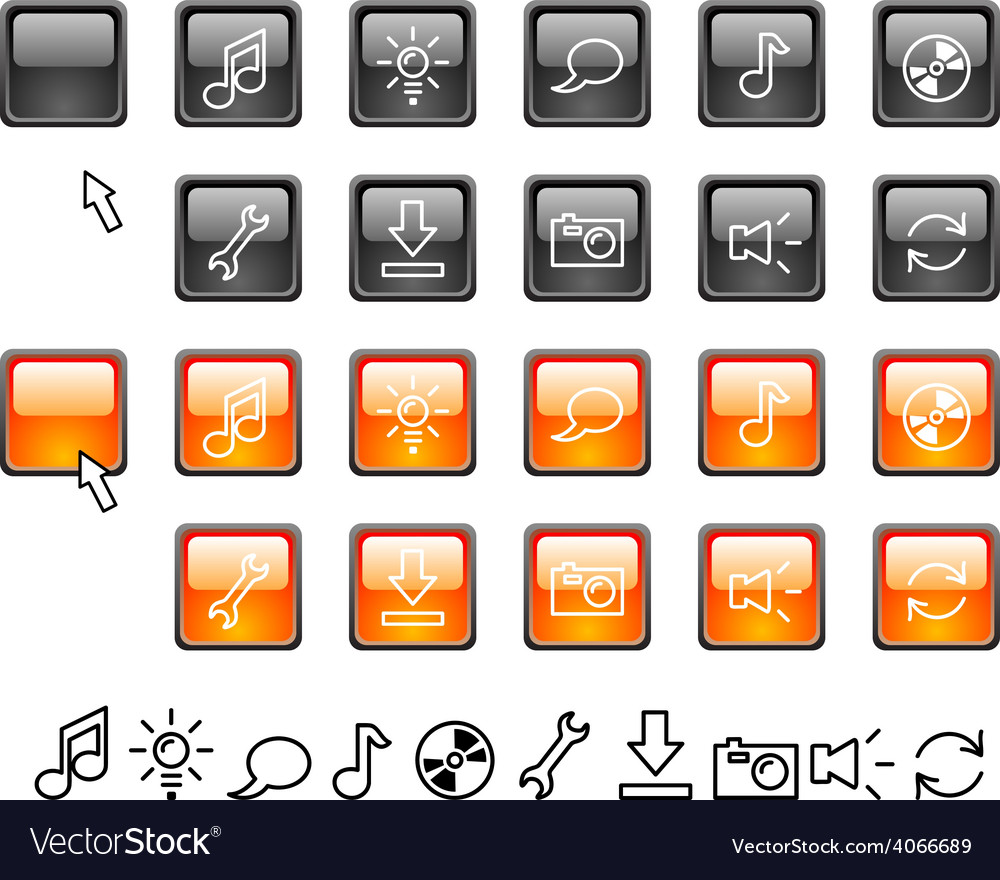 Set of web icons