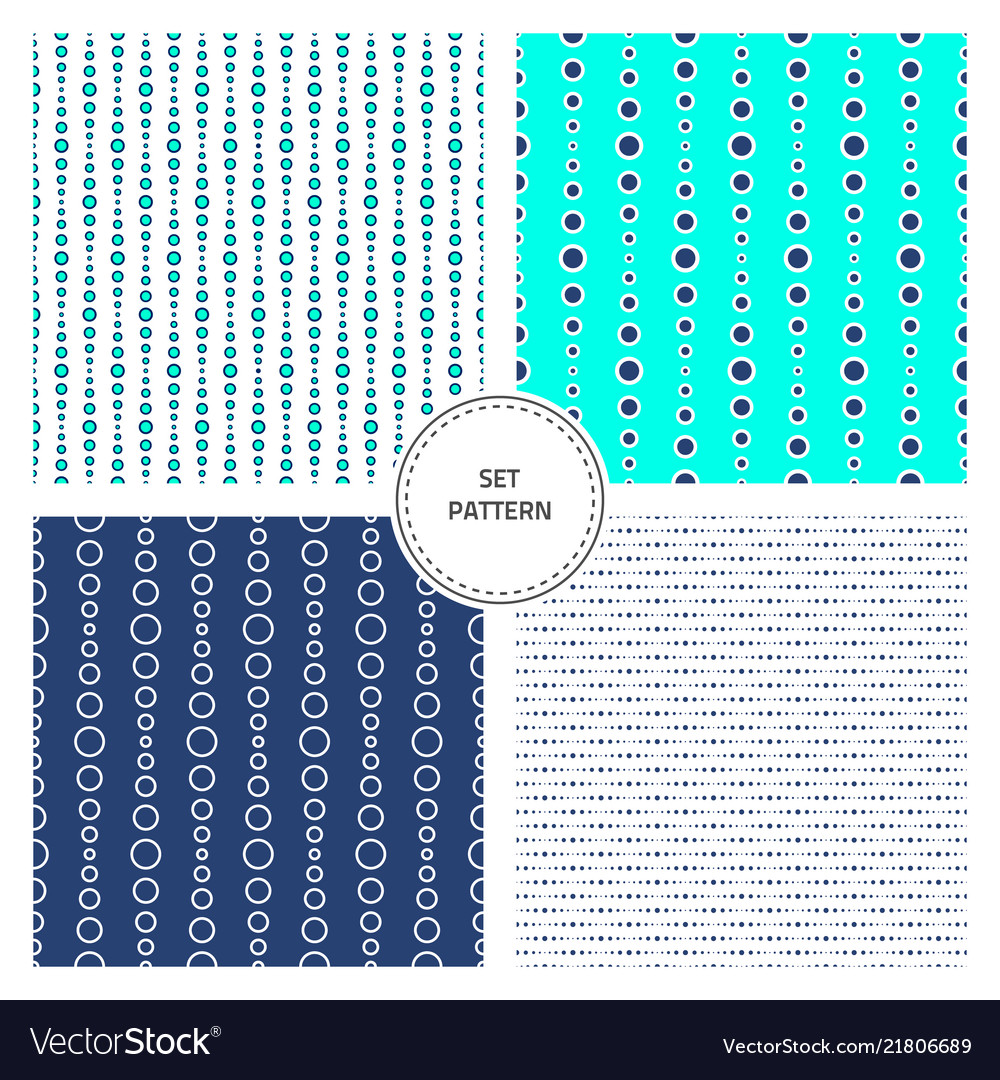 Set-pattern-four vector image Set-pattern-four