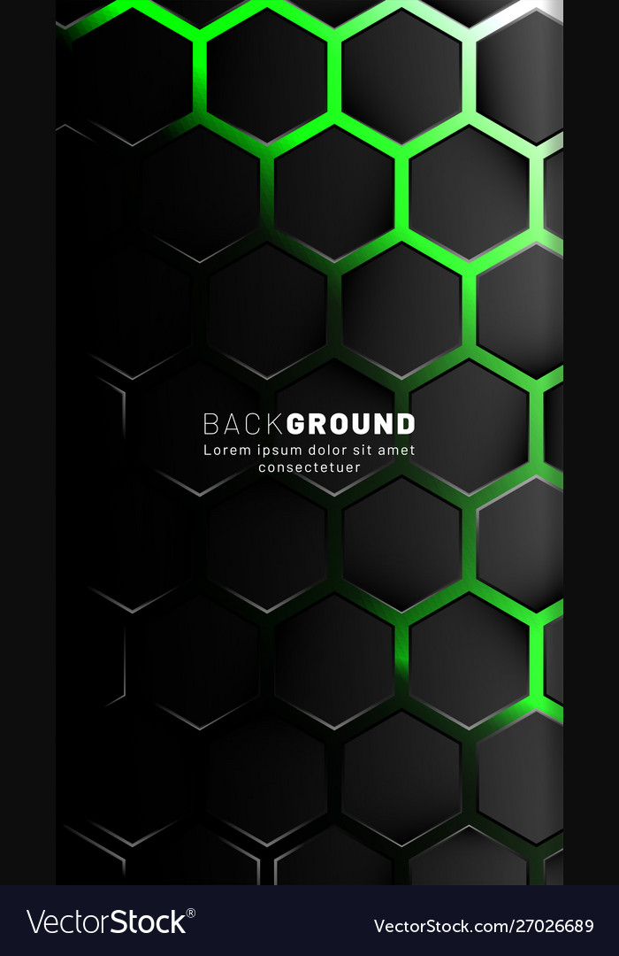 Vertical hexagon background gradient color light