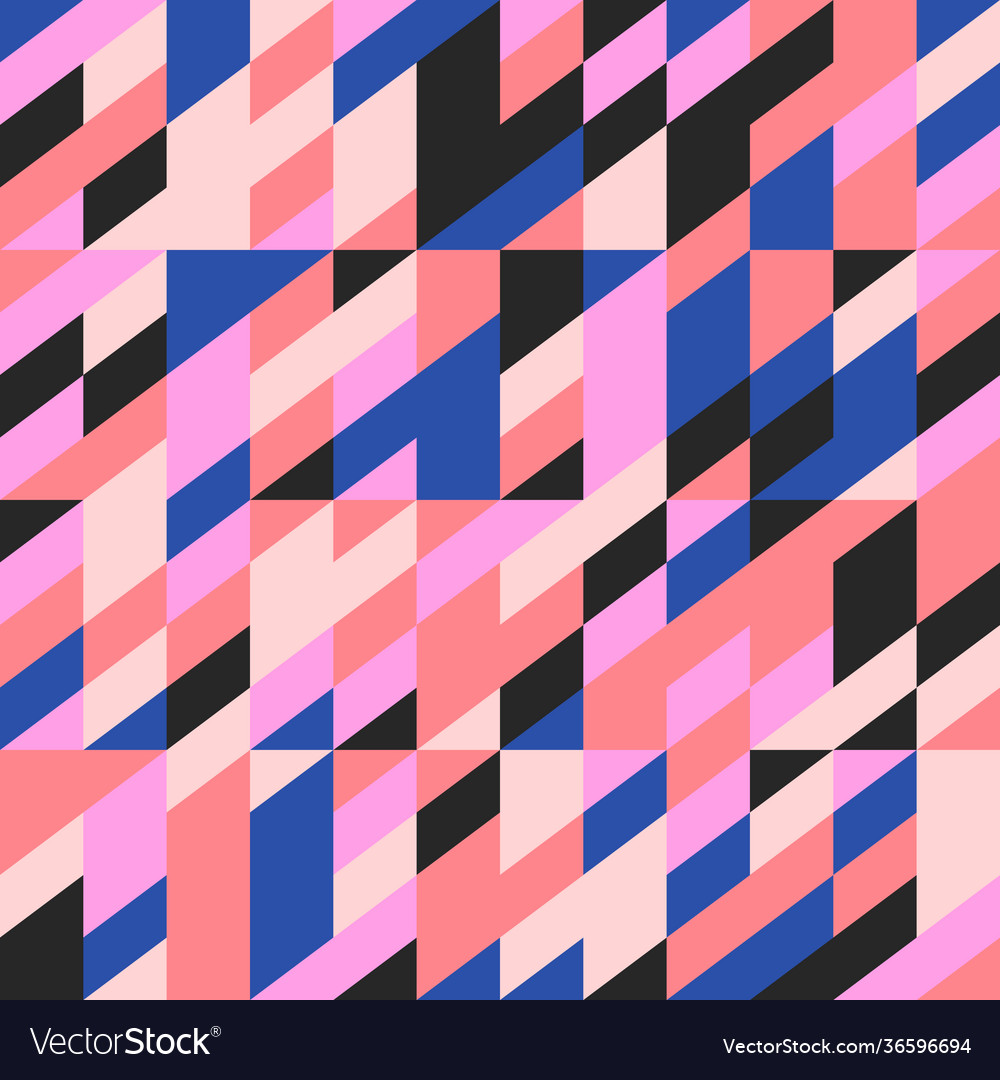 Abstract mosaic pattern design vector image Abstract mosaic pattern design