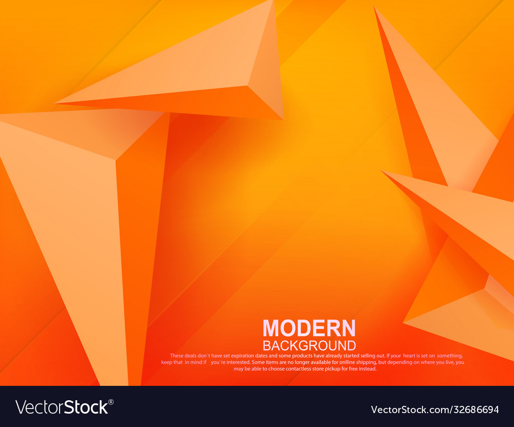 Abstract yellow geometric background with gradient