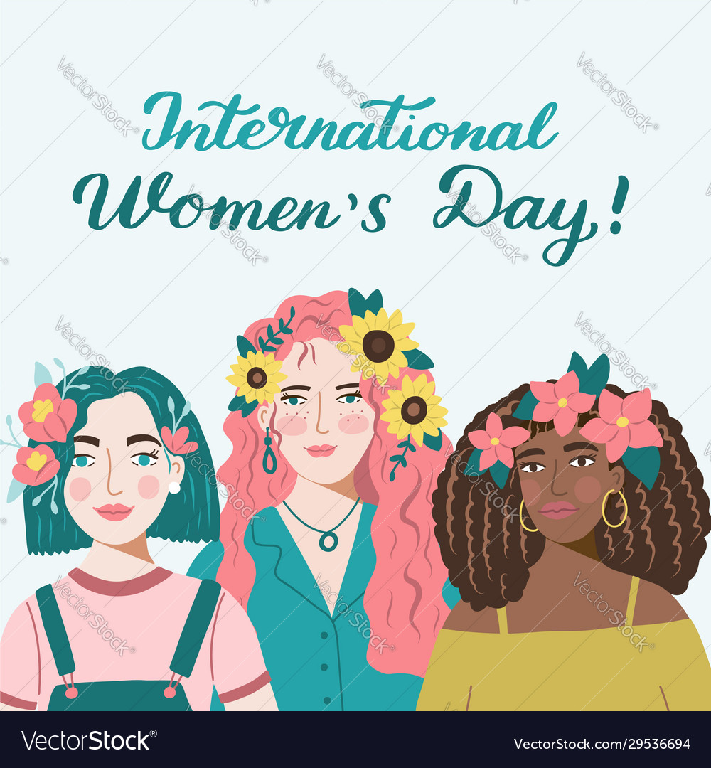 International Womens Day Banner Royalty Free Vector Image