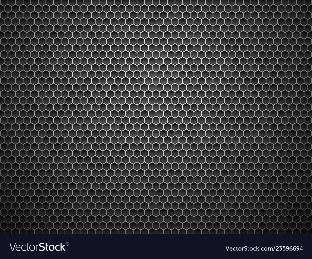 Metallic Hexagonal Grid Background