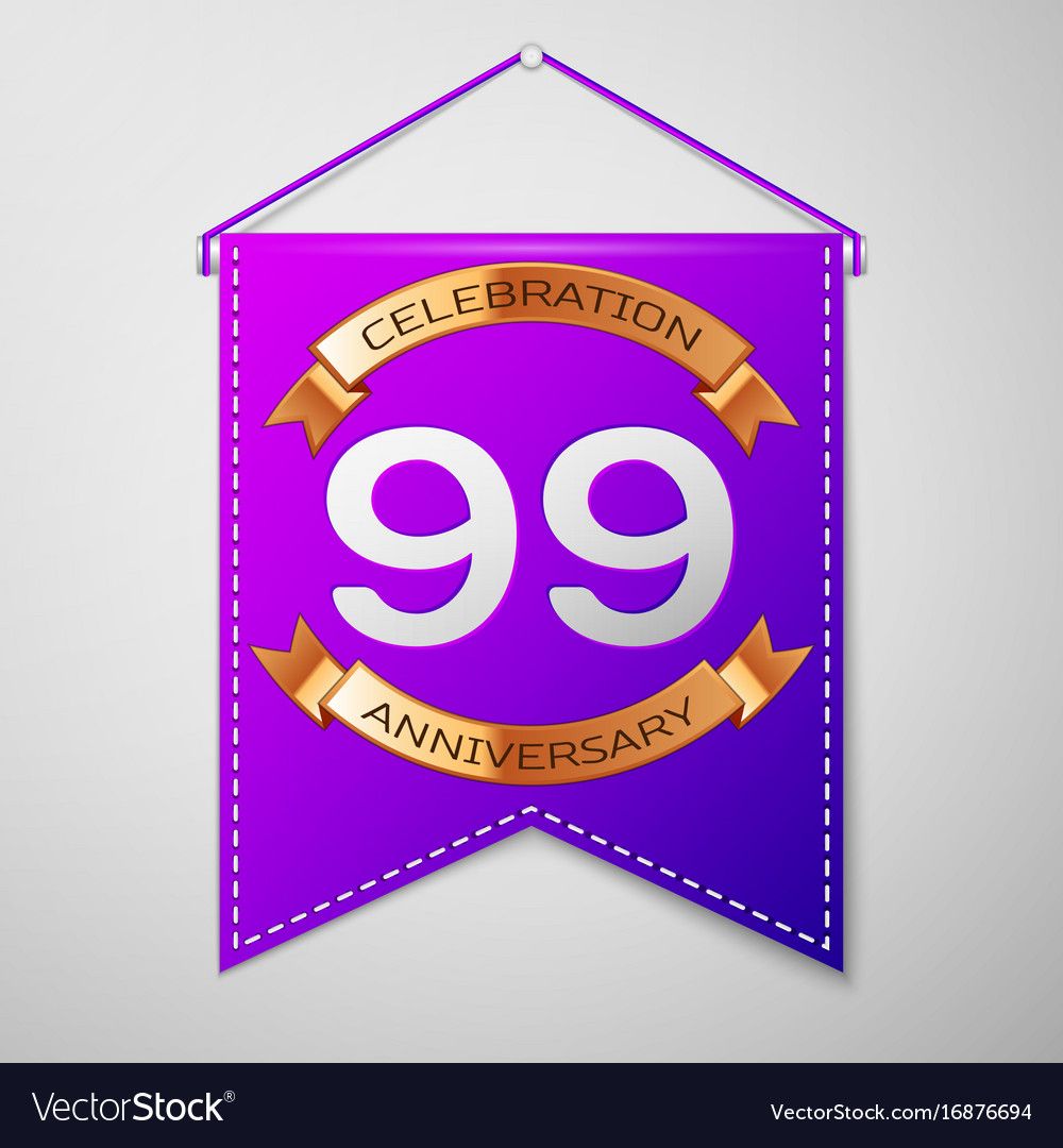 Ninety nine years anniversary celebration design