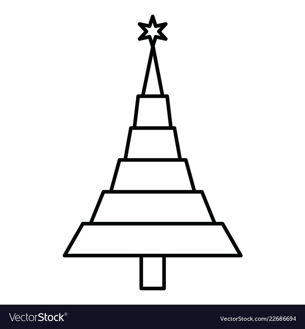 Tree icon in creative design with elements