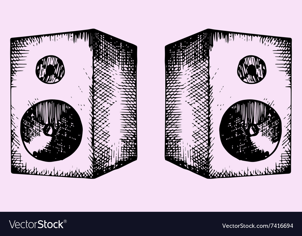 Two sound speakers