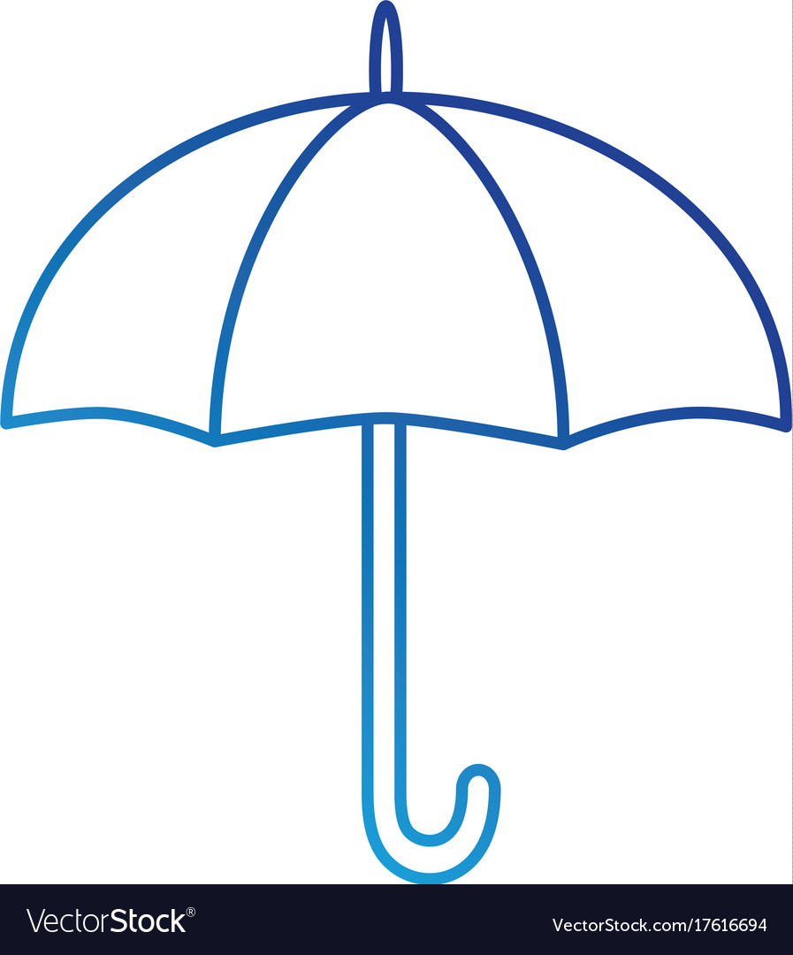 Umbrella silhouette isolated icon