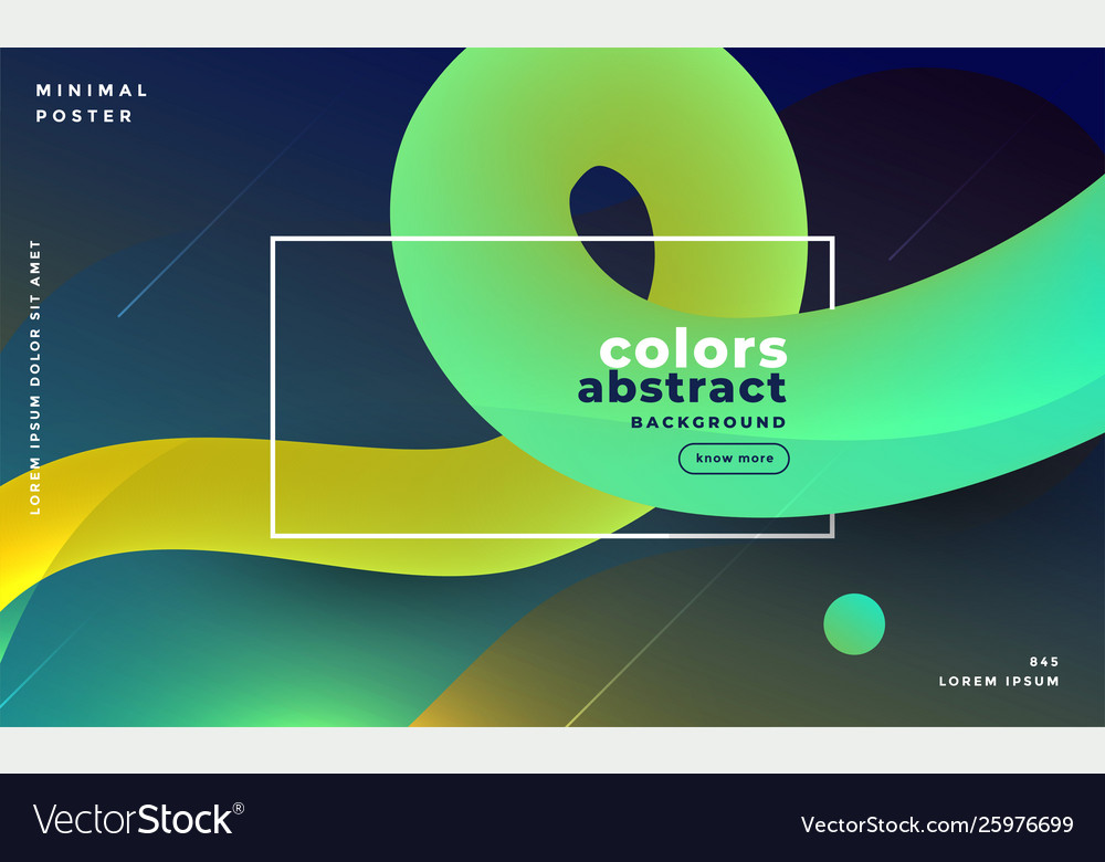 Abstract bright gradient fluid loop background