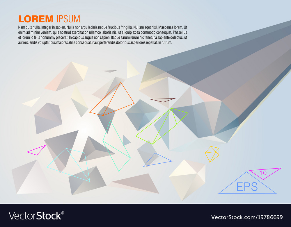 Abstract colorful polygon background