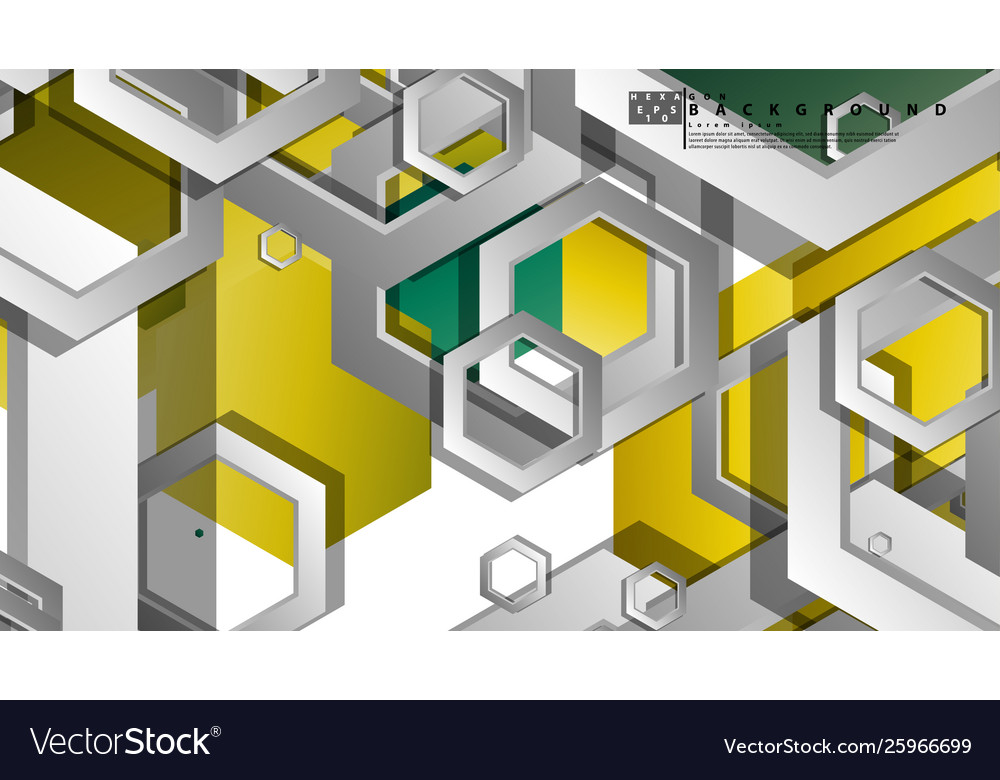 Abstract geometric background with hexagons