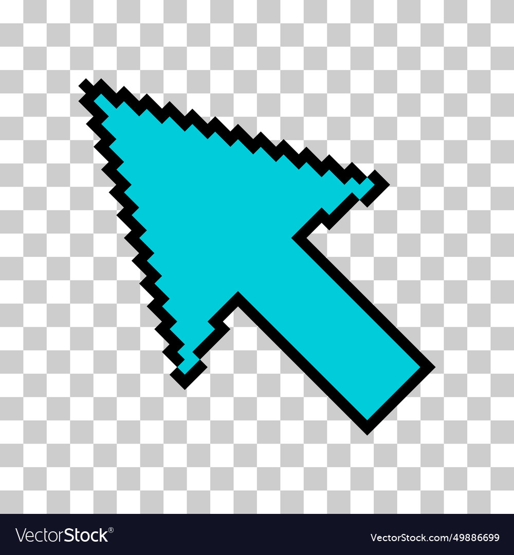 Pfeil Pixel Symbol Web Cursor klicken Maus Symbol vector image Pfeil Pixel Symbol Web Cursor klicken Maus Symbol