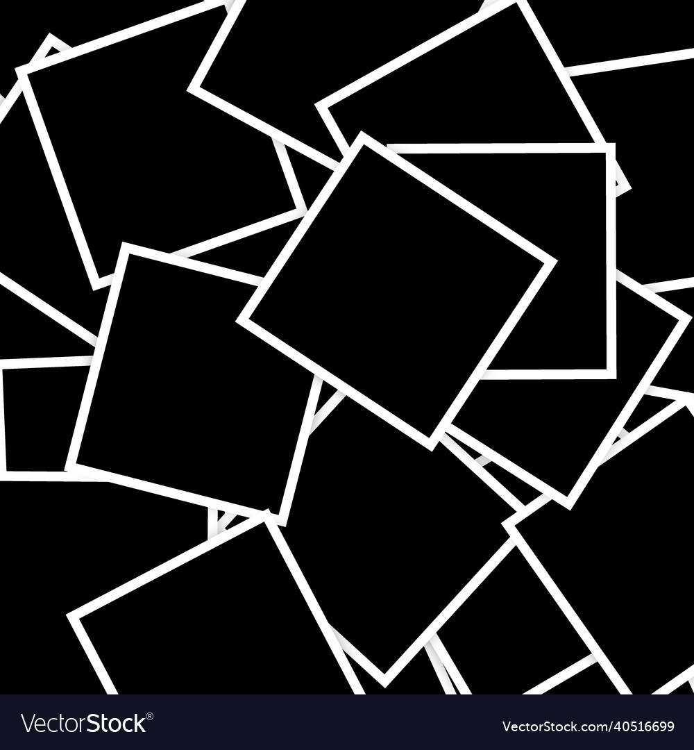 Background from realistic photo frames retro vector image Background from realistic photo frames retro