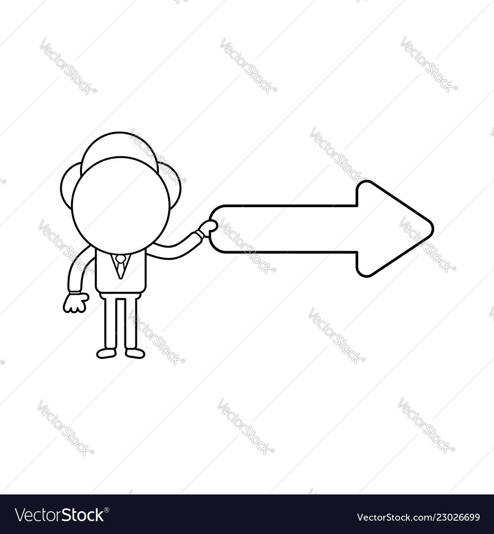 Businessman with Arrow Pointer