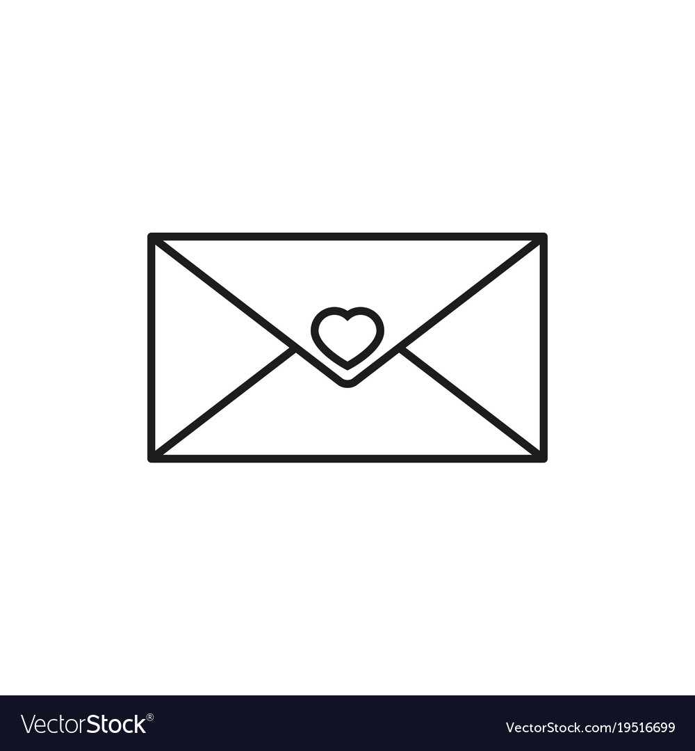 Envelope with heart icon