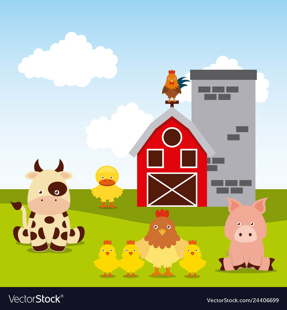 Farm design Royalty Free Vector Image - VectorStock