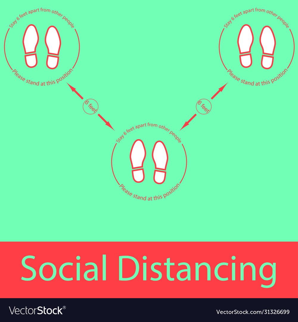 Foot Symbol Marking Standing Position The Vector Image foot-symbol-marking-standing-position-the-vector-image