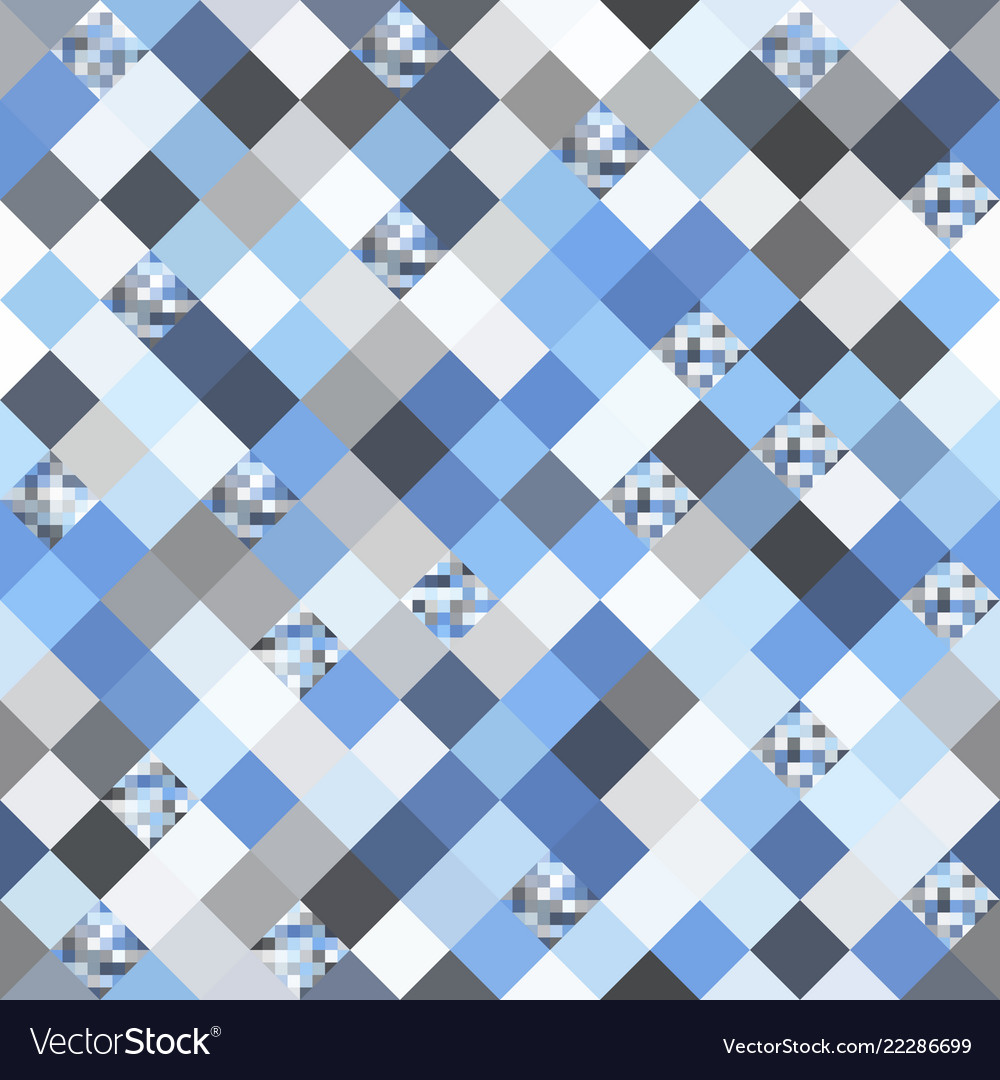 Geometric abstract pattern in low poly pixel art
