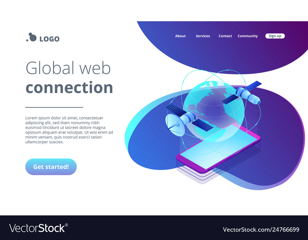 Global Web Connection Isometric