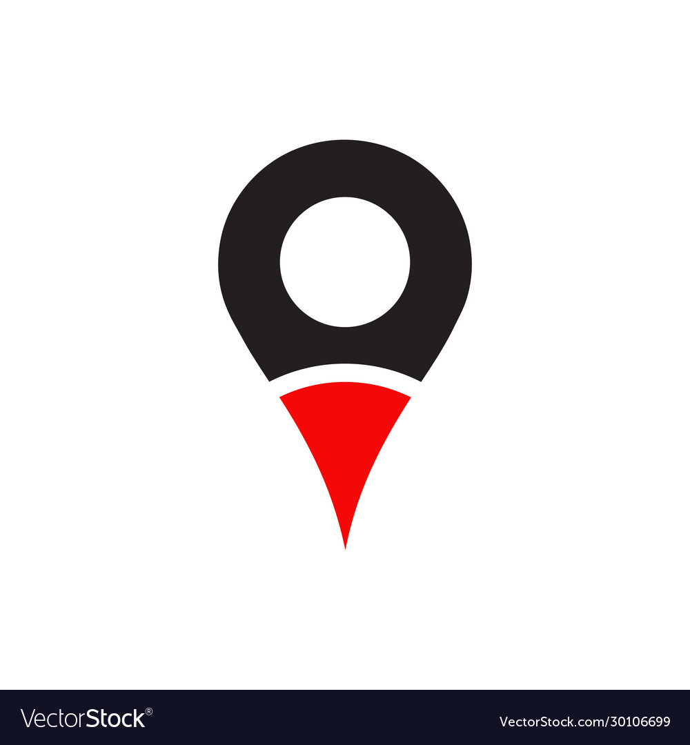 Location pointer icon logo design template