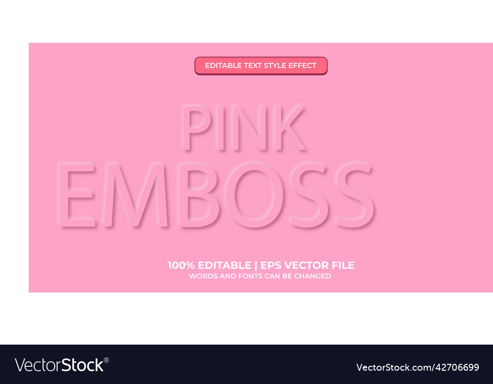 Neomorphic text effect neomorphisme emboss 3d vector image Neomorphic text effect neomorphisme emboss 3d