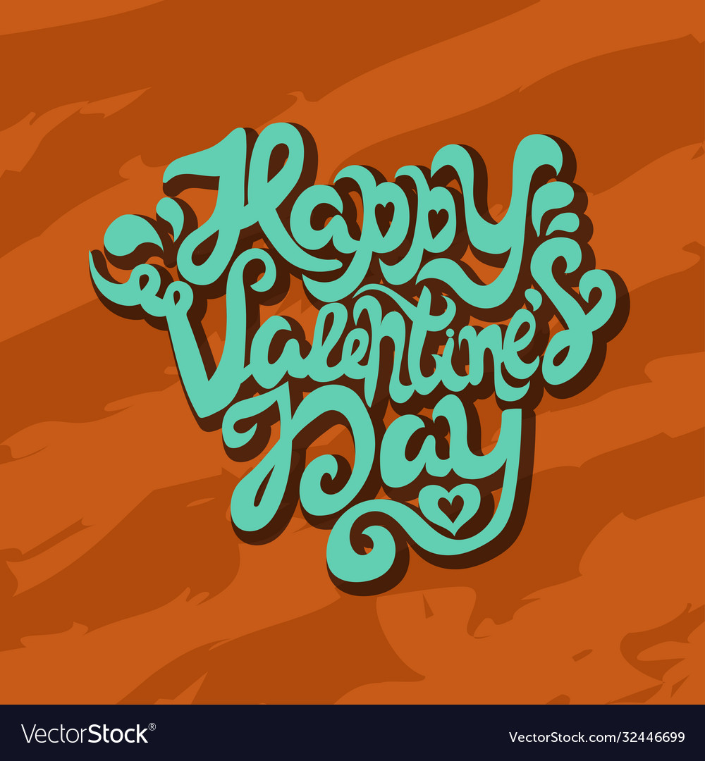 Script concept quote with text happy valentines Vector Image Script concept quote with text happy valentines