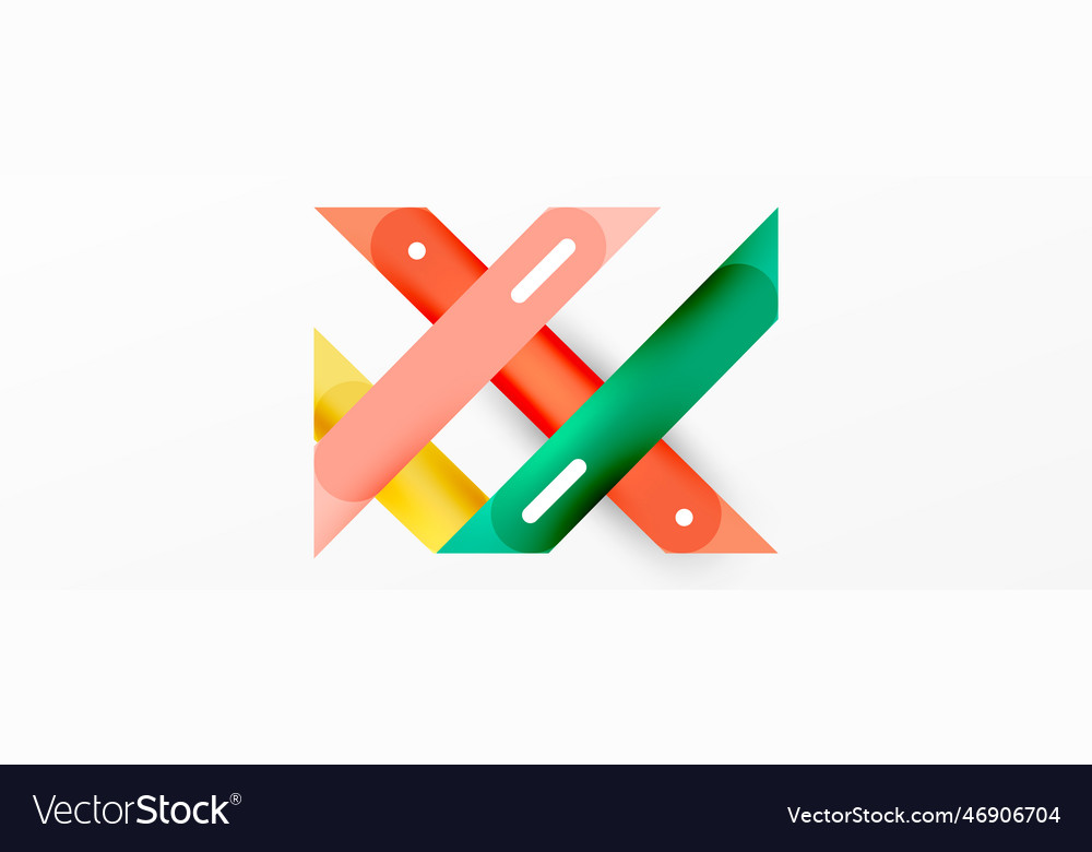 Background overlapping lines dynamic royalty free vector