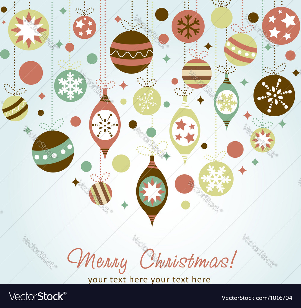 Beautiful design Christmas greeting card Vector Image