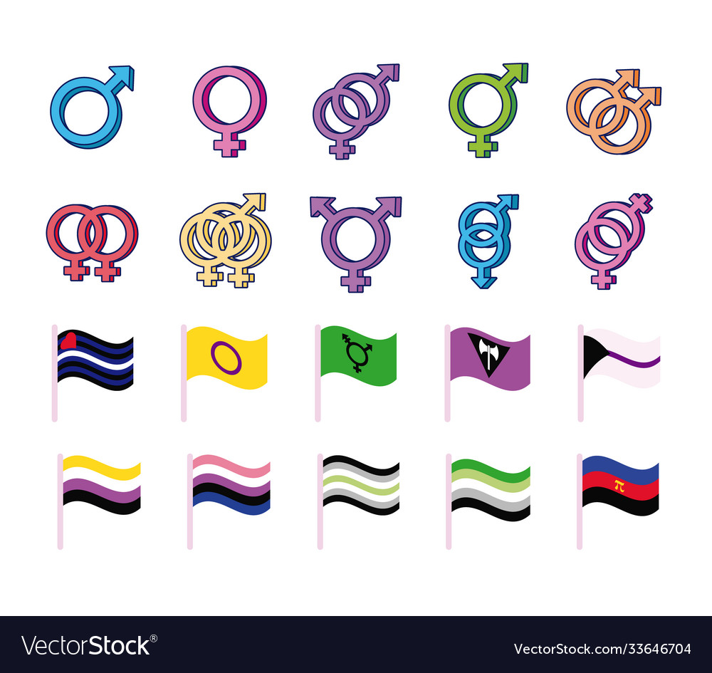 Bundle genders symbols sexual orientation