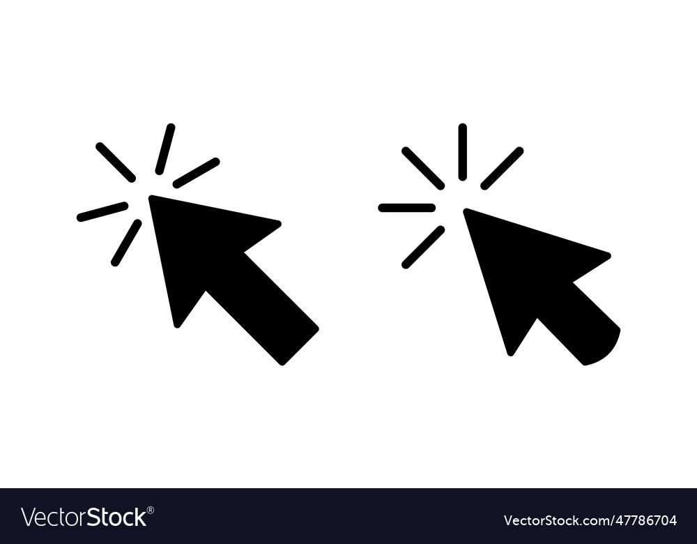 Click icon cursor pointer sign