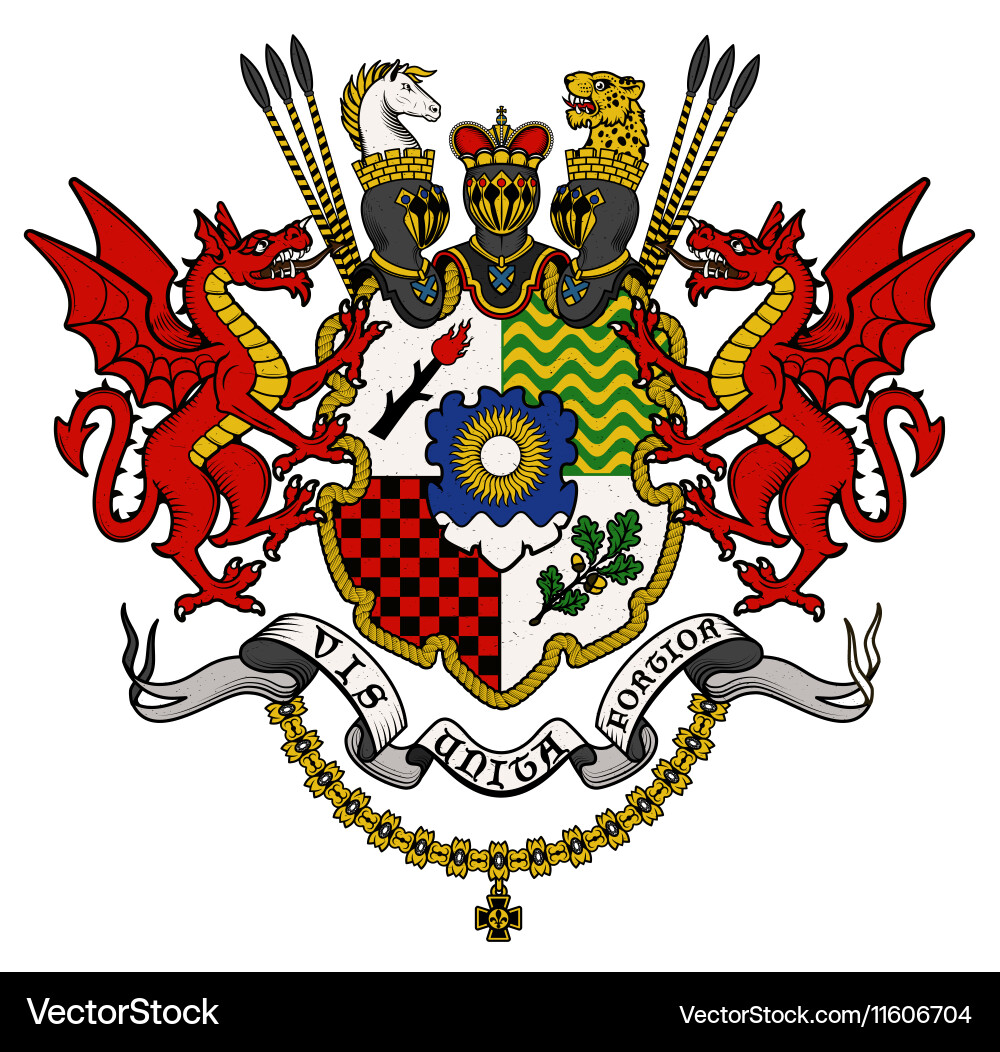 Coat arms knight Royalty Free Vector Image VectorStock