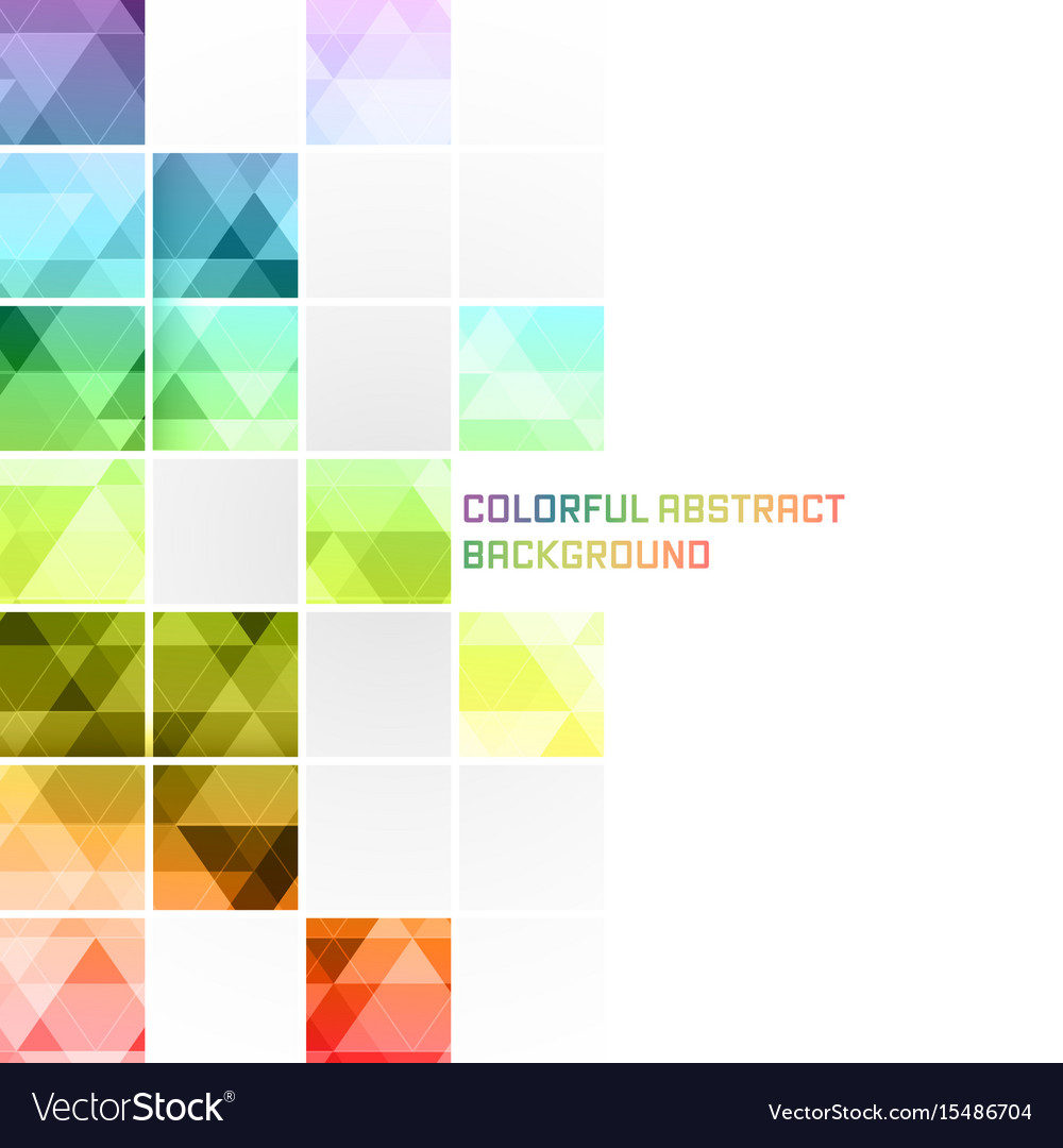 Colorful abstract background square mosaic pattern